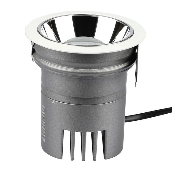 V-TAC süllyeszthető LED COB mélysugárzó lámpa UGR<19 CRI>95 10W természetes fehér - SKU 1482
