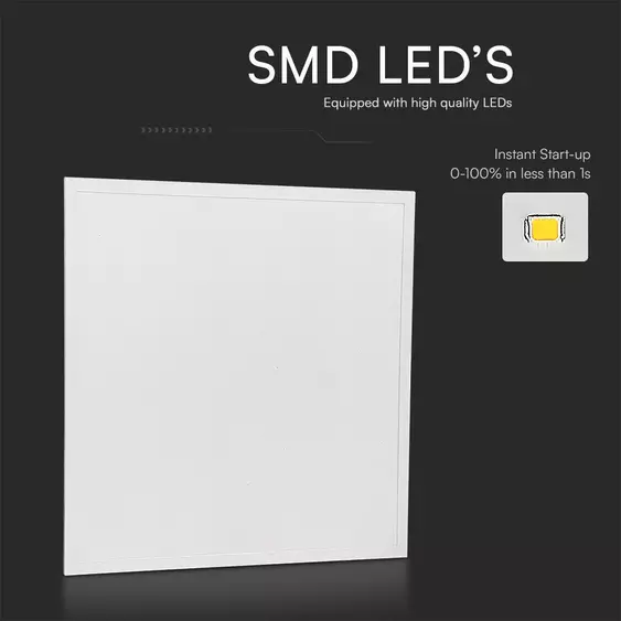 V-TAC süllyeszthető LED panel hideg fehér 25W 60 x 60cm, 180 Lm/W, Back-Lit - SKU 23458