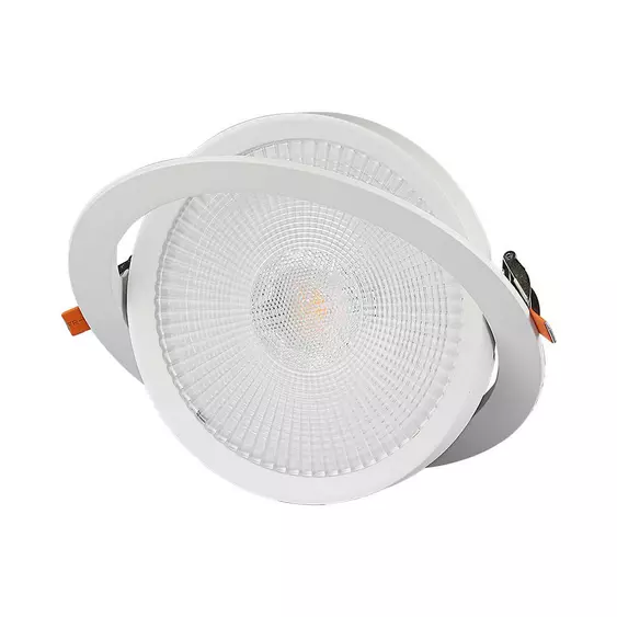 V-TAC süllyeszthető LED SMD mélysugárzó lámpa 30W meleg fehér, 100 Lm/W - SKU 21845