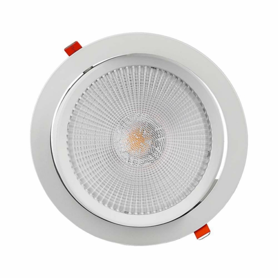 V-TAC süllyeszthető LED SMD mélysugárzó lámpa 30W meleg fehér, 100 Lm/W - SKU 21845
