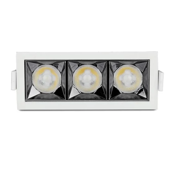 V-TAC süllyeszthető LED SMD mélysugárzó lámpa UGR<19 CRI>90 12W 38° hideg fehér - SKU 988