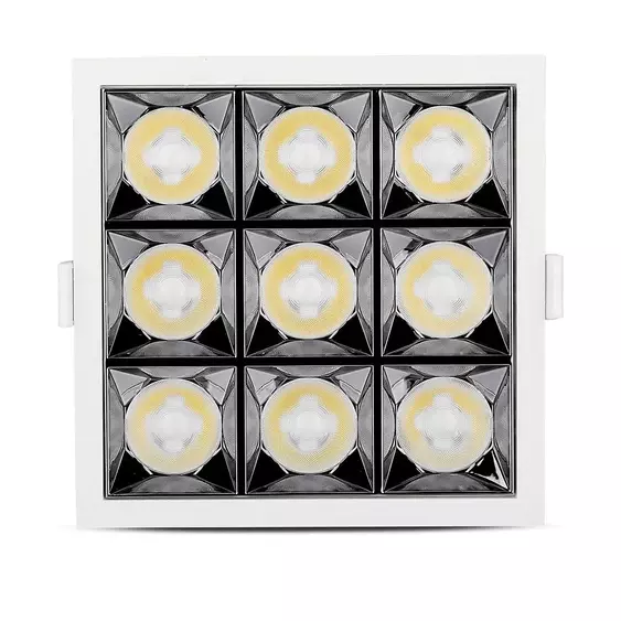 V-TAC süllyeszthető LED SMD mélysugárzó lámpa UGR&lt;19 CRI&gt;90 36W 12° meleg fehér - SKU 984