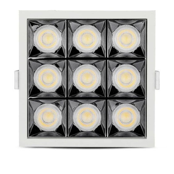 V-TAC süllyeszthető LED SMD mélysugárzó lámpa UGR&lt;19 CRI&gt;90 36W 38° meleg fehér - SKU 999