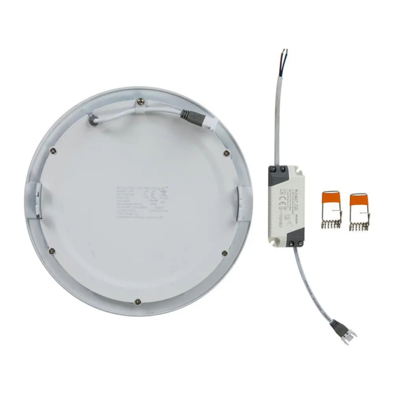 V-TAC süllyeszthető mennyezeti kerek LED panel 18W hideg fehér - SKU 4862