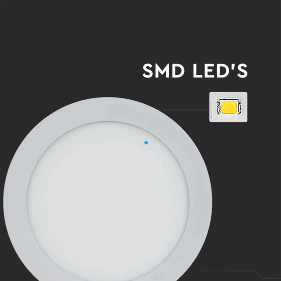 V-TAC süllyeszthető mennyezeti kerek LED panel 18W természetes fehér - SKU 4861