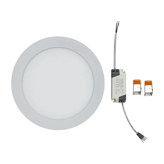 V-TAC süllyeszthető mennyezeti kerek LED panel 18W természetes fehér - SKU 4861