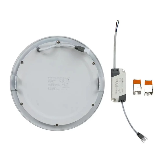 V-TAC süllyeszthető mennyezeti kerek LED panel 18W természetes fehér - SKU 4861
