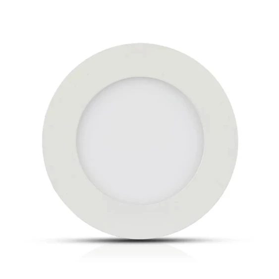 V-TAC süllyeszthető mennyezeti kerek LED panel 6W meleg fehér - SKU 706