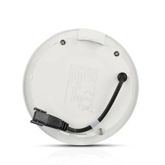 V-TAC süllyeszthető mennyezeti kerek LED panel 6W meleg fehér - SKU 706
