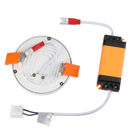 V-TAC süllyeszthető mennyezeti kerek LED panel vékony kerettel 15W hideg fehér - SKU 4936