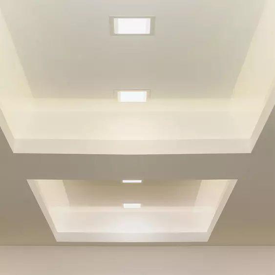 V-TAC süllyeszthető mennyezeti szögletes LED panel 12W meleg fehér - SKU 214866