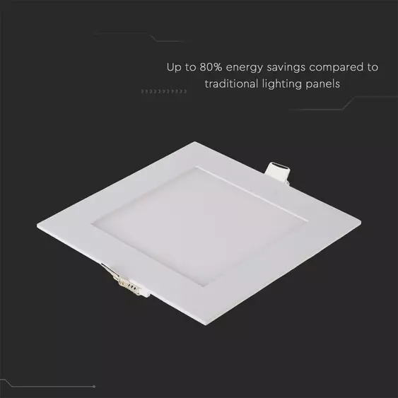 V-TAC süllyeszthető mennyezeti szögletes LED panel 18W hideg fehér - SKU 214871