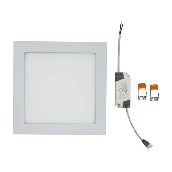 V-TAC süllyeszthető mennyezeti szögletes LED panel 18W hideg fehér - SKU 4871