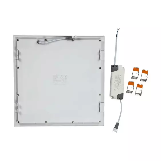V-TAC süllyeszthető mennyezeti szögletes LED panel 24W meleg fehér - SKU 4887