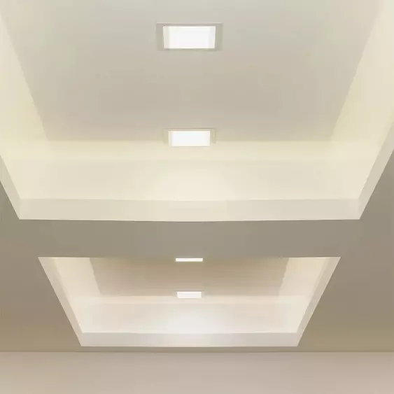 V-TAC süllyeszthető mennyezeti szögletes LED panel 3W hideg fehér - SKU 6297
