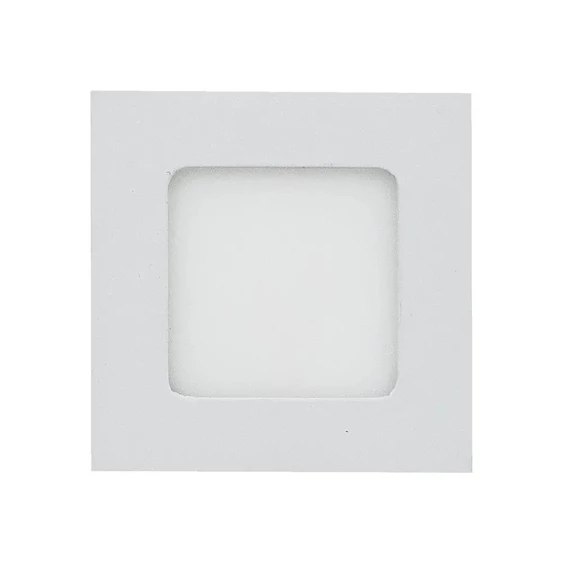 V-TAC süllyeszthető mennyezeti szögletes LED panel 6W hideg fehér - SKU 4865