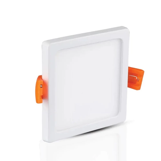 V-TAC süllyeszthető mennyezeti szögletes LED panel vékony kerettel 8W hideg fehér - SKU 4945