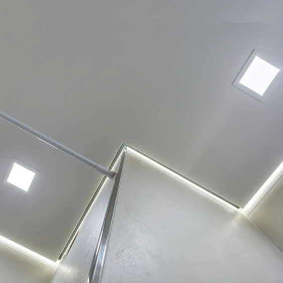 V-TAC süllyeszthető szögletes Back-Lit LED panel 12W, természetes fehér, 100 Lm/W - SKU 10484