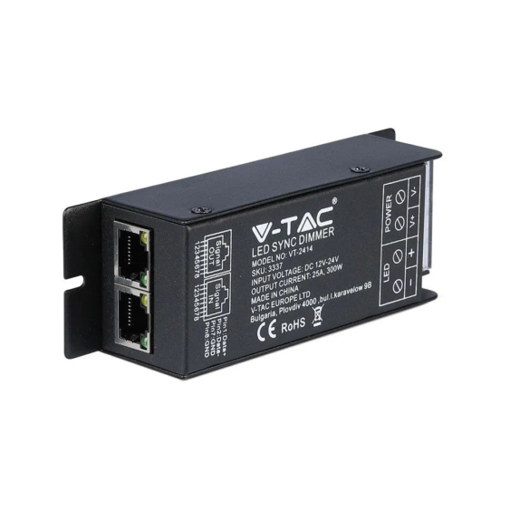 V-TAC szinkronizálható dimmelhető vezérlő távirányítóval LED szalaghoz - SKU 3337