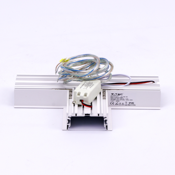 V-TAC T alakú csatlakozó süllyeszthető lineáris LED lámpákhoz 14W természetes fehér - SKU 398