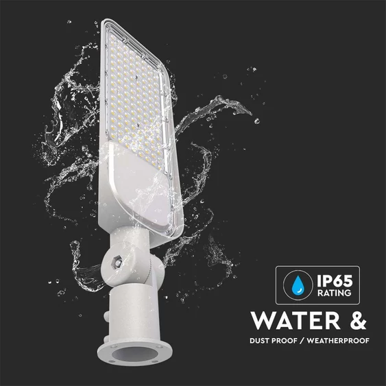V-TAC utcai LED lámpa, térvilágító alkonyszenzoros lámpatest 150W természetes fehér - SKU 20436