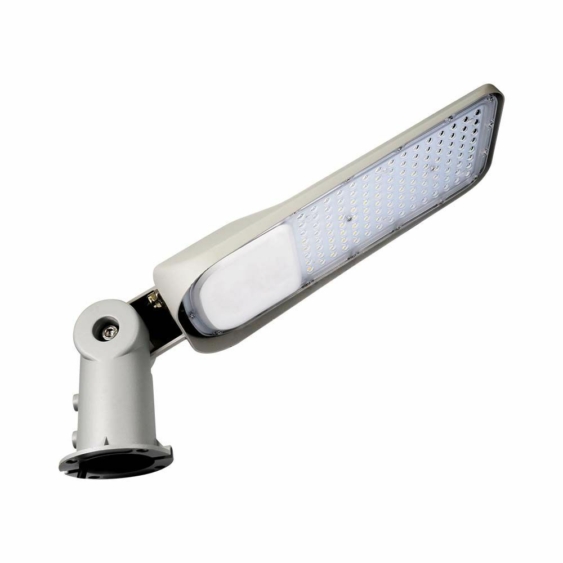V-TAC utcai LED lámpa, térvilágító alkonyszenzoros lámpatest 50W hideg fehér - SKU 20433