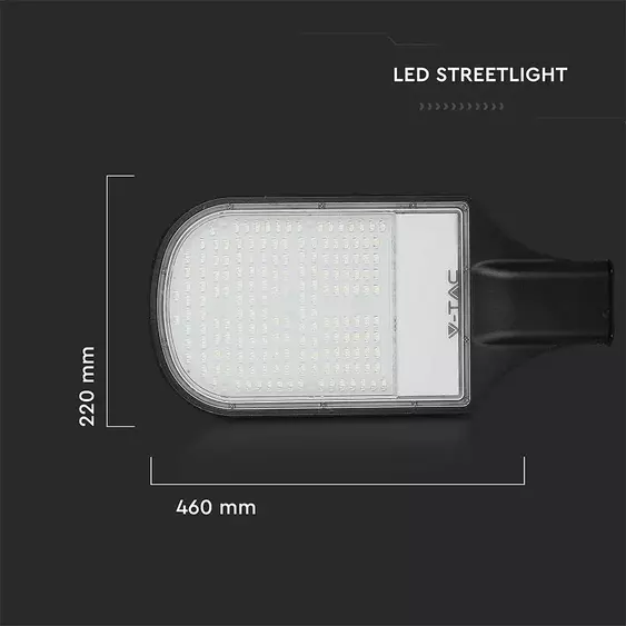 V-TAC utcai LED lámpa, térvilágító ledes lámpatest 100W hideg fehér - SKU 21536