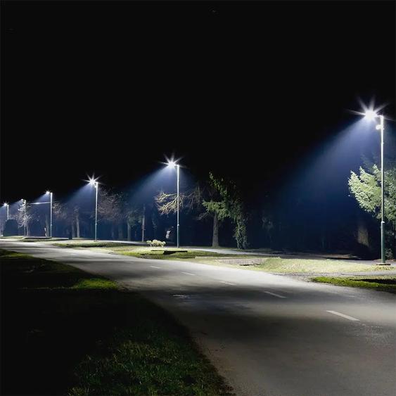 V-TAC utcai LED lámpa, térvilágító ledes lámpatest 100W hideg fehér - SKU 884