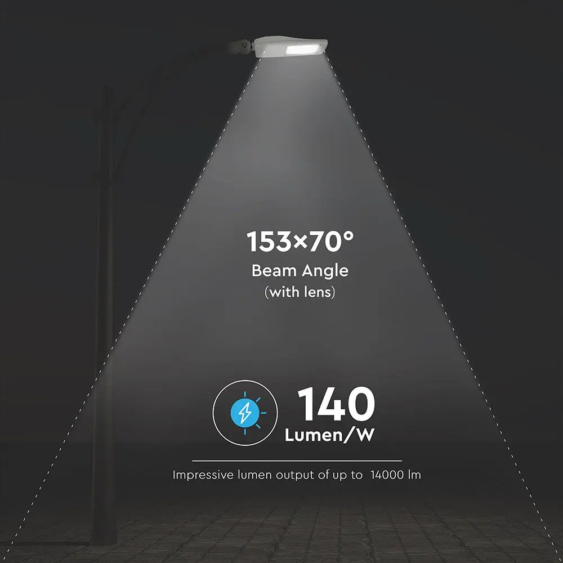 V-TAC utcai LED lámpa, térvilágító ledes lámpatest 100W hideg fehér - SKU 884