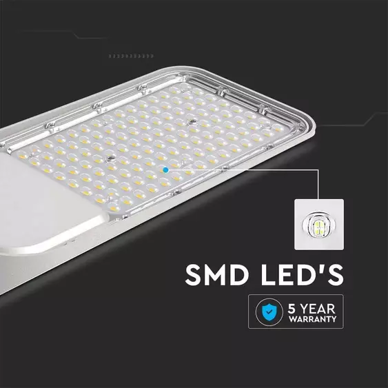 V-TAC utcai LED lámpa, térvilágító ledes lámpatest 100W természetes fehér, 110 Lm/W - SKU 20426