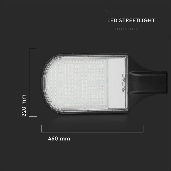 V-TAC utcai LED lámpa, térvilágító ledes lámpatest 100W természetes fehér - SKU 21535