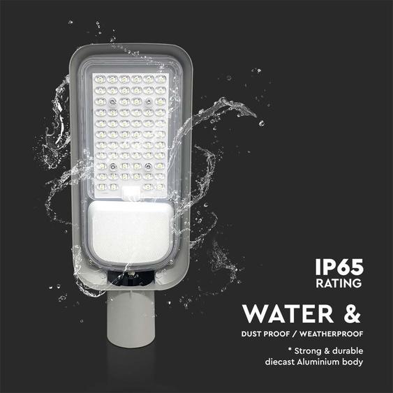 V-TAC utcai LED lámpa, térvilágító ledes lámpatest 100W természetes fehér - SKU 7890