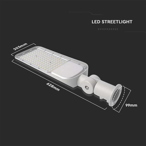 V-TAC utcai LED lámpa, térvilágító ledes lámpatest 150W természetes fehér, 110 Lm//W - SKU 20428