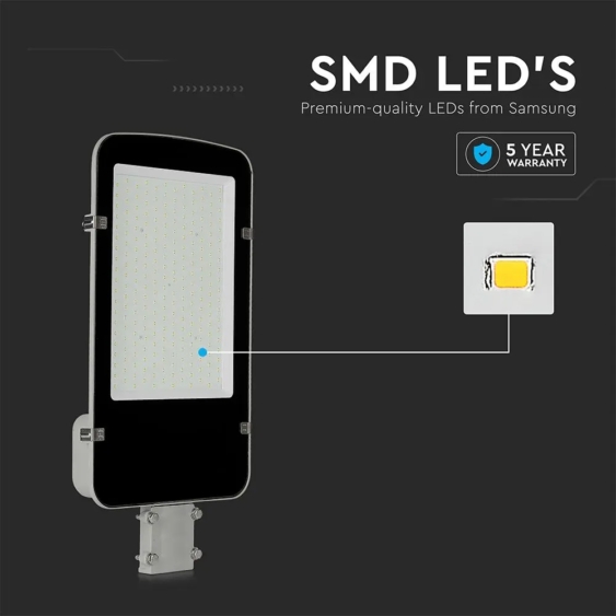 V-TAC utcai LED lámpa, térvilágító ledes lámpatest 150W természetes fehér - SKU 21531