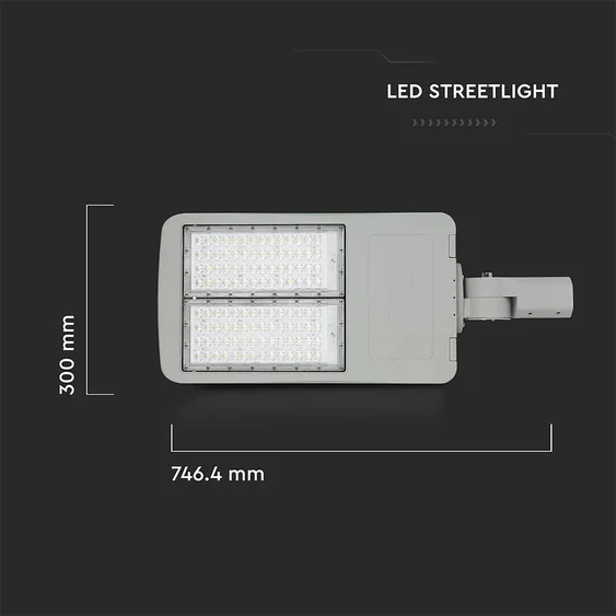 V-TAC utcai LED lámpa, térvilágító ledes lámpatest 200W hideg fehér - SKU 890