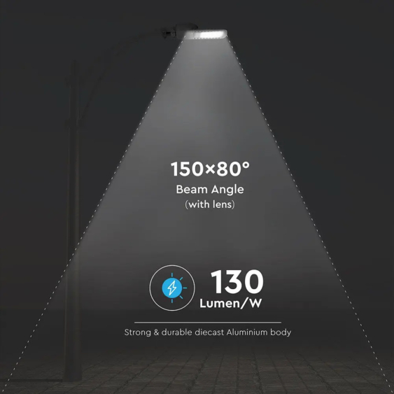 V-TAC utcai LED lámpa, térvilágító ledes lámpatest 200W természetes fehér - SKU 544