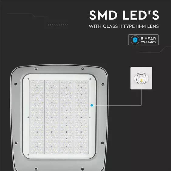 V-TAC utcai LED lámpa, térvilágító ledes lámpatest 200W természetes fehér - SKU 544