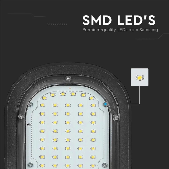 V-TAC utcai LED lámpa, térvilágító ledes lámpatest 50W természetes fehér - SKU 21539