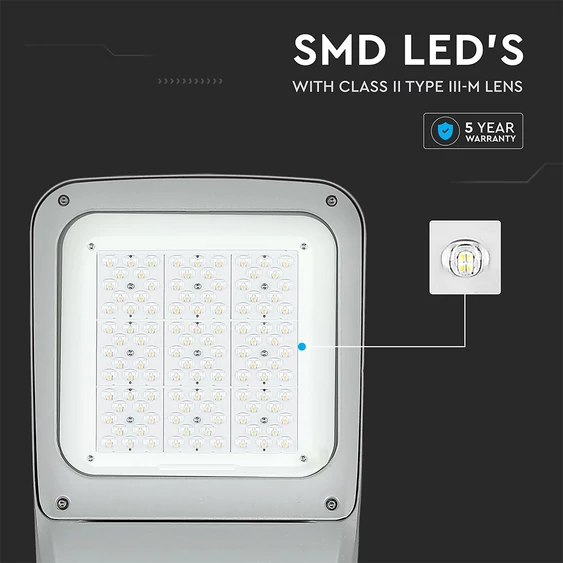 V-TAC utcai LED lámpa, térvilágító ledes lámpatest 80W természetes fehér - SKU 541