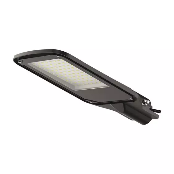 V-TAC utcai LED térvilágító, 100W, hideg fehér, fekete házas - SKU 10211