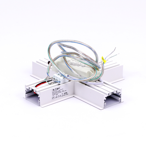 V-TAC X alakú csatlakozó süllyeszthető lineáris LED lámpákhoz 16W természetes fehér - SKU 393