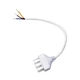 V-TAC NEWLINE lineáris lámpatesthez való betáplálás csatlakozó, 0.3m, 3x0.75mm2, fehér - SKU 10179